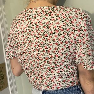 Urban Outfitters floral crop top